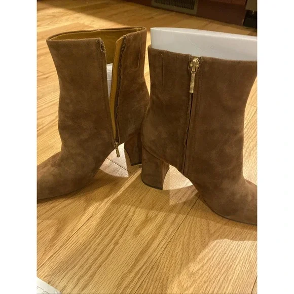J. McLaughlin Cocoa Brown Evie Suede Women's Boot Size 113546